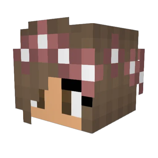 iGamerHannah Minecraft avatar head, 3D render