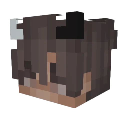 iGasPik Minecraft avatar head, 3D render