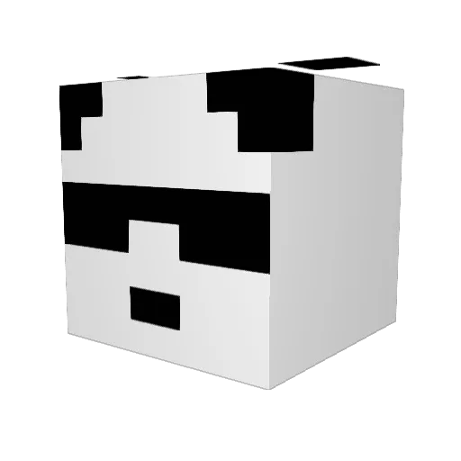 iGaze Minecraft avatar head, 3D render