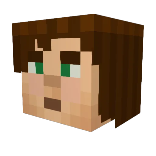 iGeneral_Slime Minecraft avatar head, 3D render