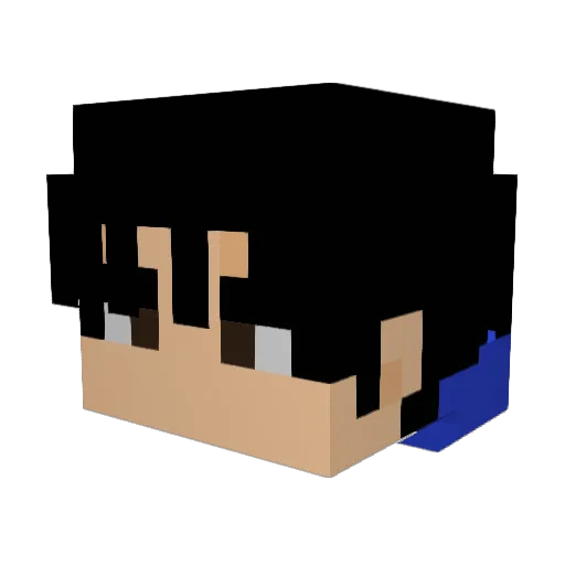 iGeorge Minecraft avatar head, 3D render