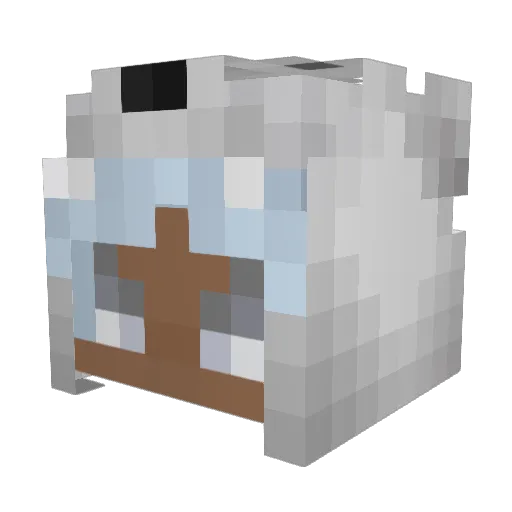 iGerflo Minecraft avatar head, 3D render