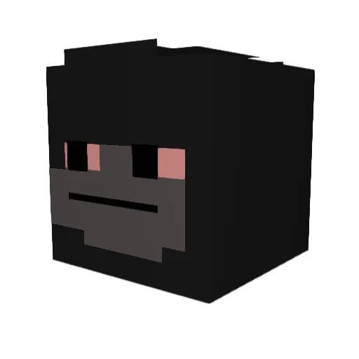 iGhxszt Minecraft avatar head, 3D render