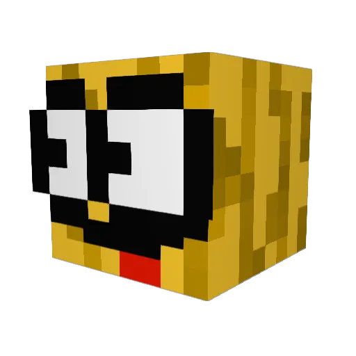 iGingaaa Minecraft avatar head, 3D render