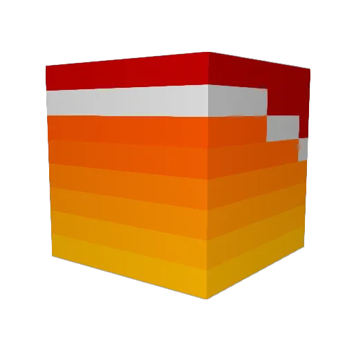 iGold3 Minecraft avatar head, 3D render