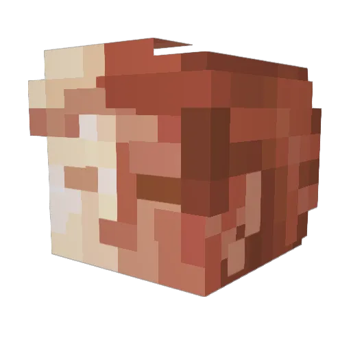 iGrahame Minecraft avatar head, 3D render