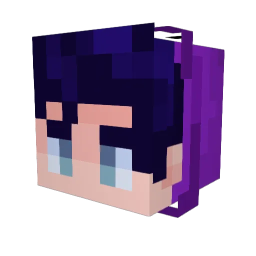 iGrappes Minecraft avatar head, 3D render