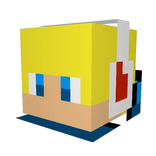 iGriffen Minecraft avatar head, 3D render