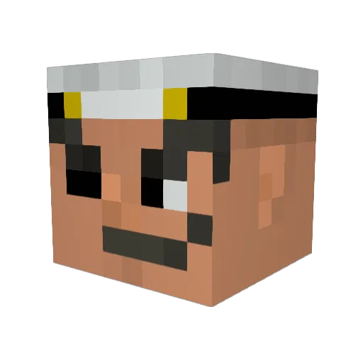 iGuiTaRx Minecraft avatar head, 3D render
