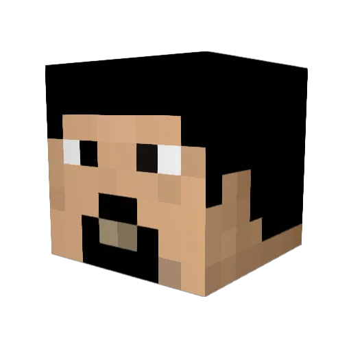 iGuiZiN Minecraft avatar head, 3D render