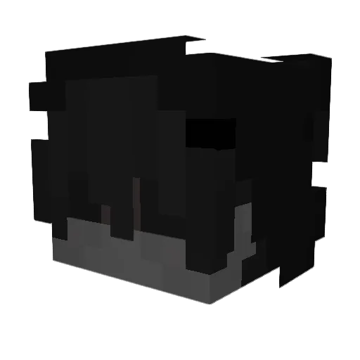 iGutter Minecraft avatar head, 3D render