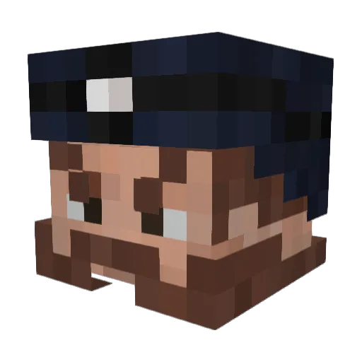 iGuus_ Minecraft avatar head, 3D render