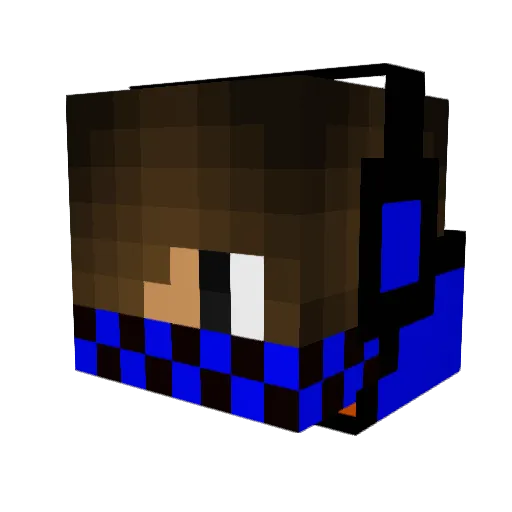 iH04PVP Minecraft avatar head, 3D render