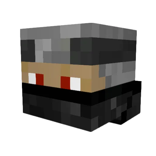 iH4wKz Minecraft avatar head, 3D render