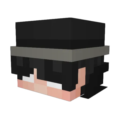 iHMB Minecraft avatar head, 3D render