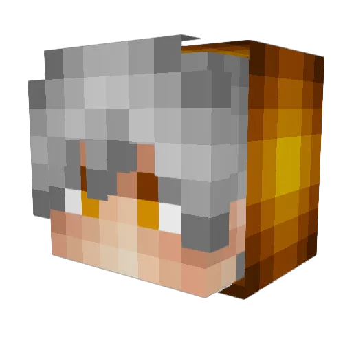 iHaci2608 Minecraft avatar head, 3D render