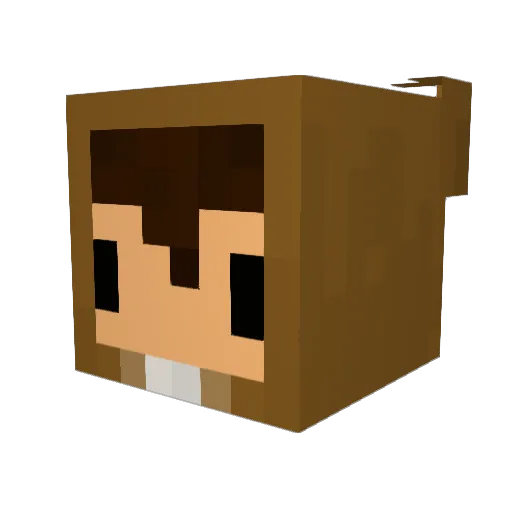 iHackCrit Minecraft avatar head, 3D render