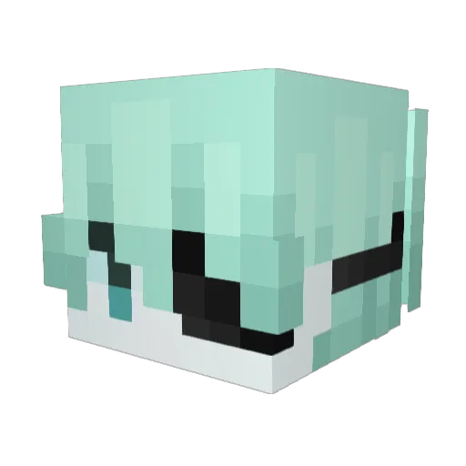 iHackLTE Minecraft avatar head, 3D render