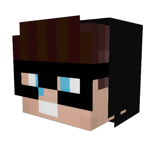 iHakimKerem Minecraft avatar head, 3D render