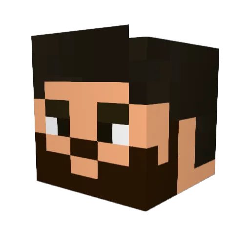 iHales Minecraft avatar head, 3D render