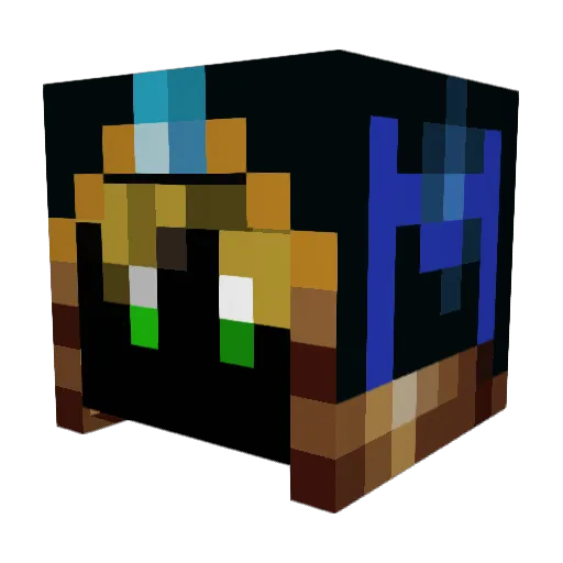 iHasMagyk Minecraft avatar head, 3D render