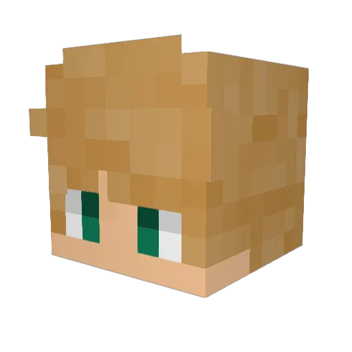 iHaveKarma Minecraft avatar head, 3D render