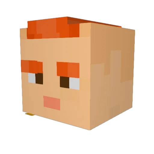 iHaveReitz Minecraft avatar head, 3D render