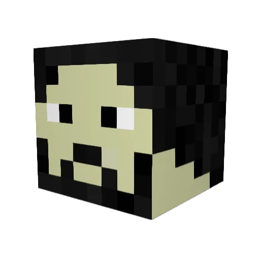 iHaywire Minecraft avatar head, 3D render