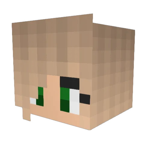 iHeartGriff Minecraft avatar head, 3D render