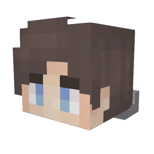 iHeem Minecraft avatar head, 3D render