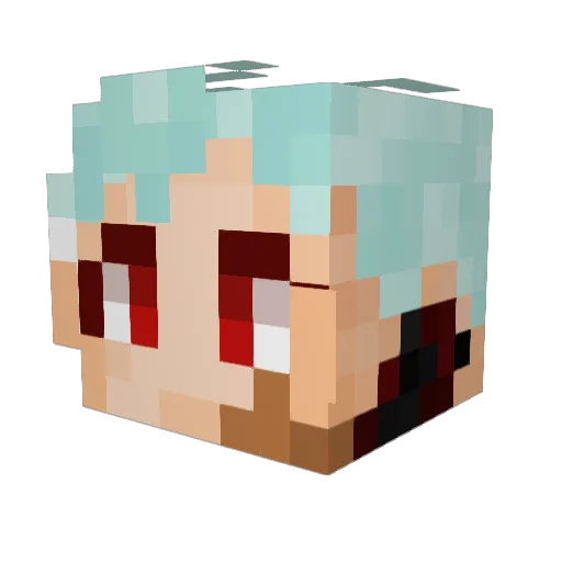 iHexxx Minecraft avatar head, 3D render