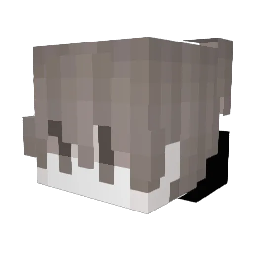 iHeyy Minecraft avatar head, 3D render