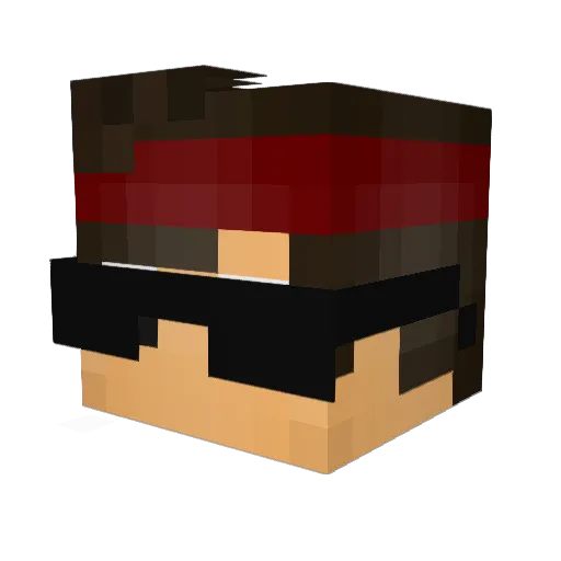iHeyz Minecraft avatar head, 3D render
