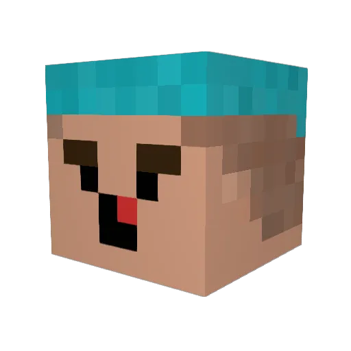 iHobAnSteiffen Minecraft avatar head, 3D render