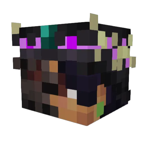 iHoopIRL Minecraft avatar head, 3D render