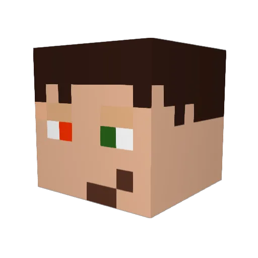 iHunter8400 Minecraft avatar head, 3D render