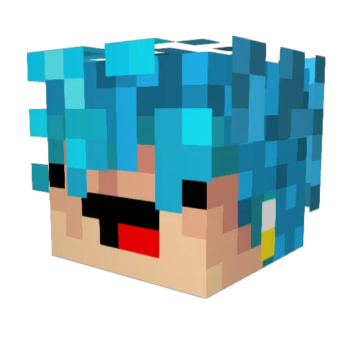 iHyZo_ Minecraft avatar head, 3D render