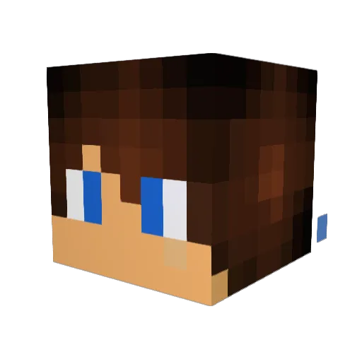 iIllumin Minecraft avatar head, 3D render