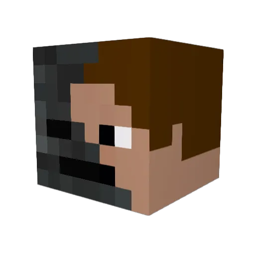 iInfectedi Minecraft avatar head, 3D render