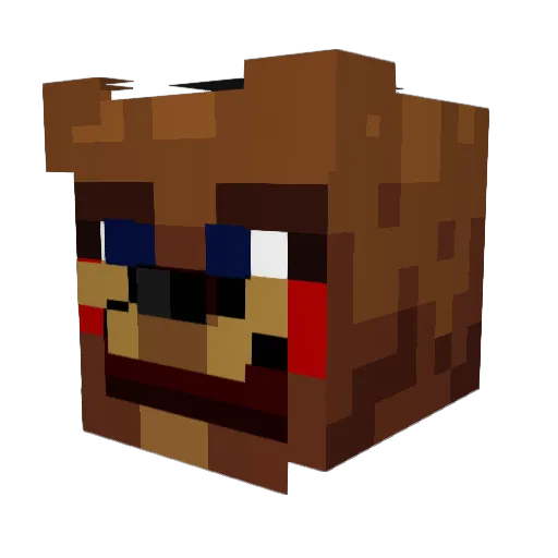 iJFishy Minecraft avatar head, 3D render