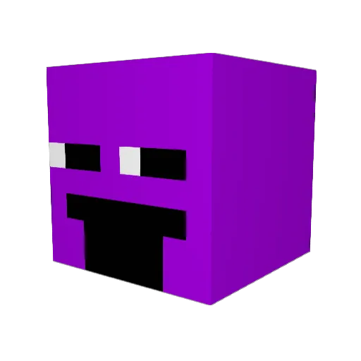 iJP5 Minecraft avatar head, 3D render