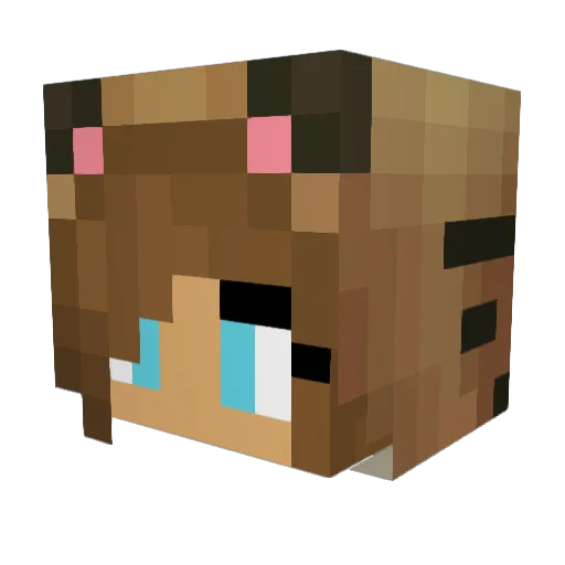 iJamielee Minecraft avatar head, 3D render