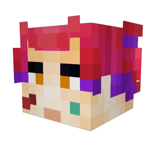 iJamiie Minecraft avatar head, 3D render