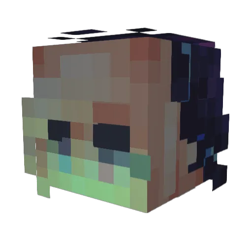 iJayDies Minecraft avatar head, 3D render