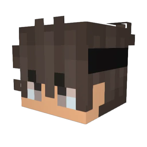 iJeanMc Minecraft avatar head, 3D render