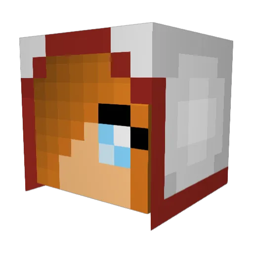 iJearBear Minecraft avatar head, 3D render