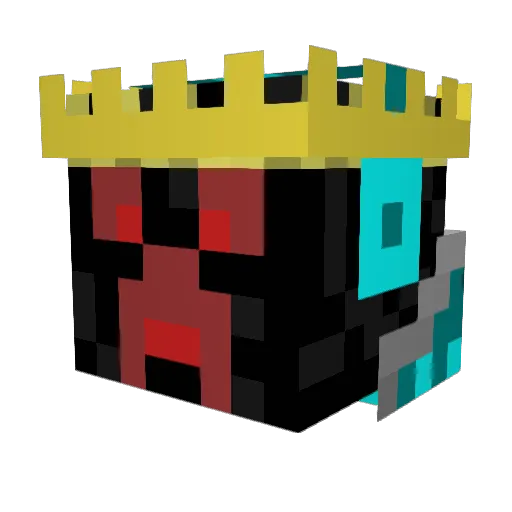 iJellyi Minecraft avatar head, 3D render