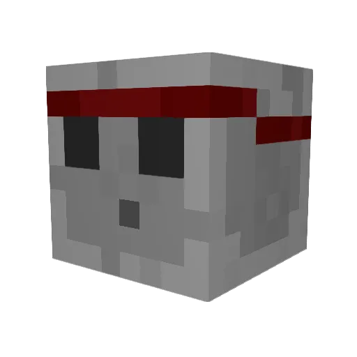 iJevin Minecraft avatar head, 3D render