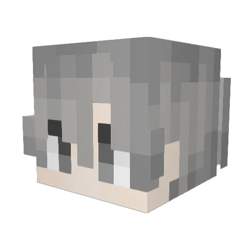 iJoh Minecraft avatar head, 3D render