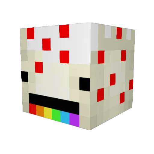 iJokox Minecraft avatar head, 3D render